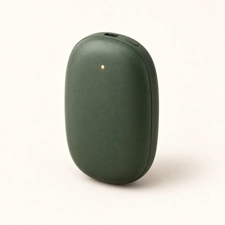 Illustration : chauffe-mains rechargeable