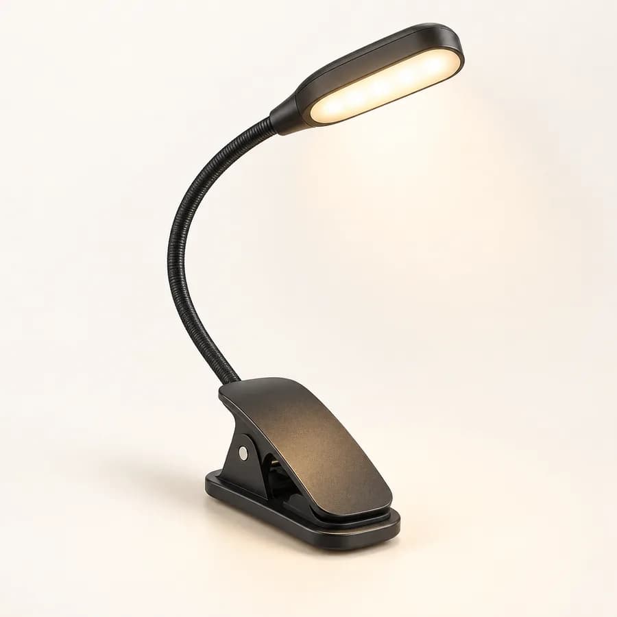 Illustration : lampe de lecture rechargeable