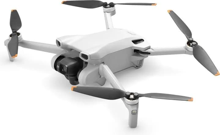 Drone compact DJI Mini 3 blanc déployé