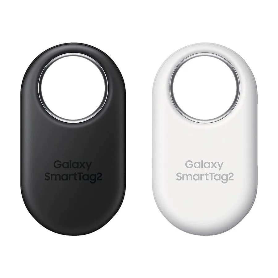 Deux balises Samsung Galaxy SmartTag2, noire et blanche