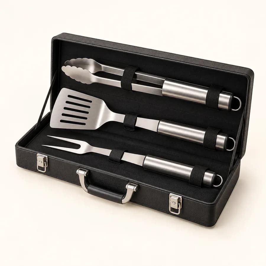 Illustration : coffret d’accessoires pour barbecue