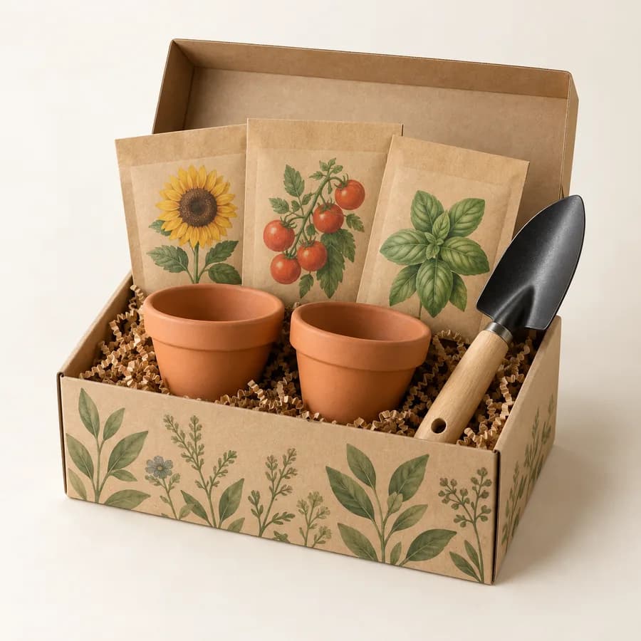 Illustration : kit de plante à faire pousser