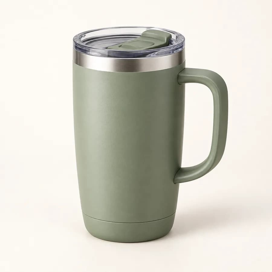 Illustration : mug isotherme avec couvercle