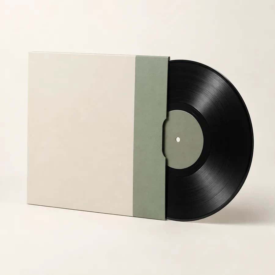 Illustration : disque vinyle dans sa pochette
