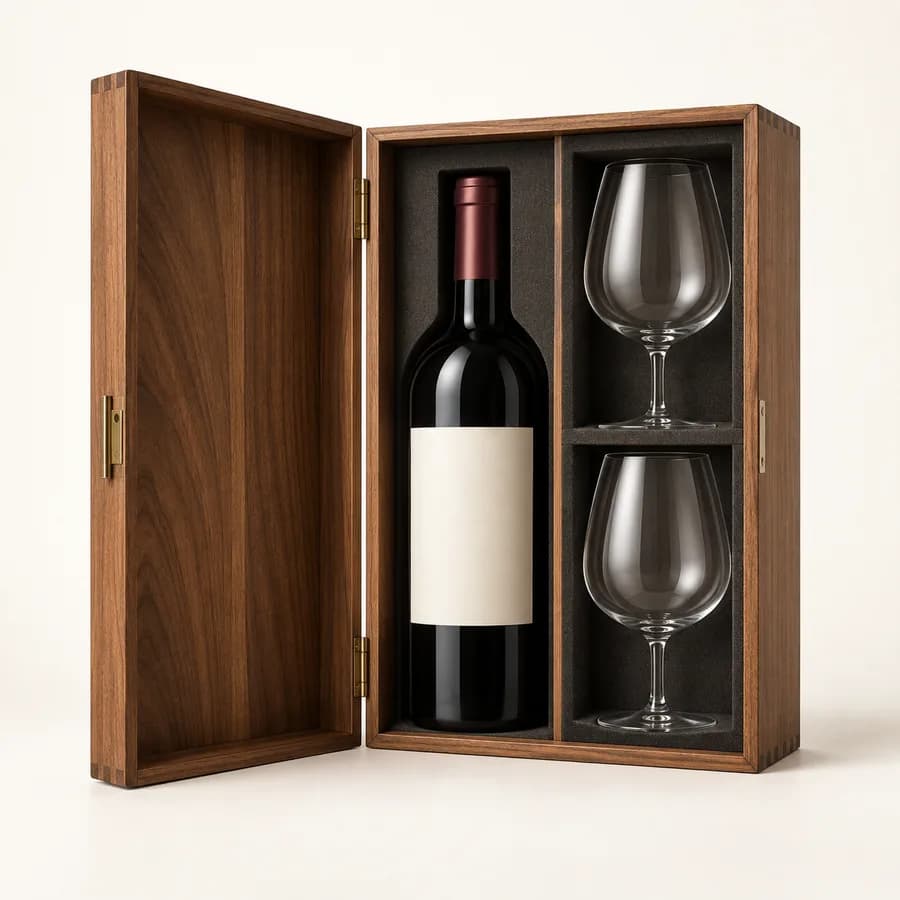 Illustration : coffret de découverte du vin