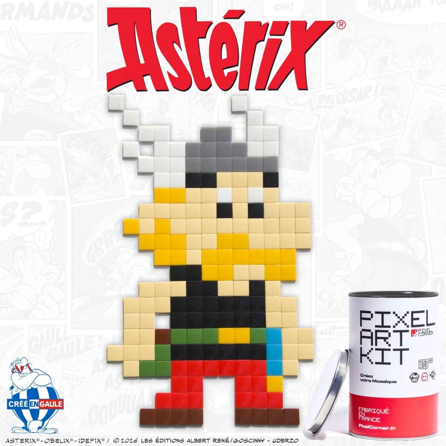 Kit de mosaïque Pixel Corner Astérix sous licence officielle