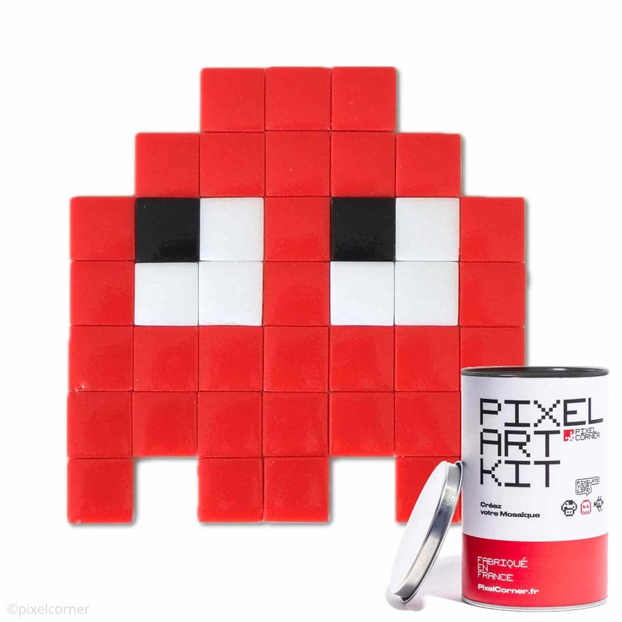 Kit de mosaïque Pixel Corner Les Gloomie(s) avec fantôme rouge en pixel art